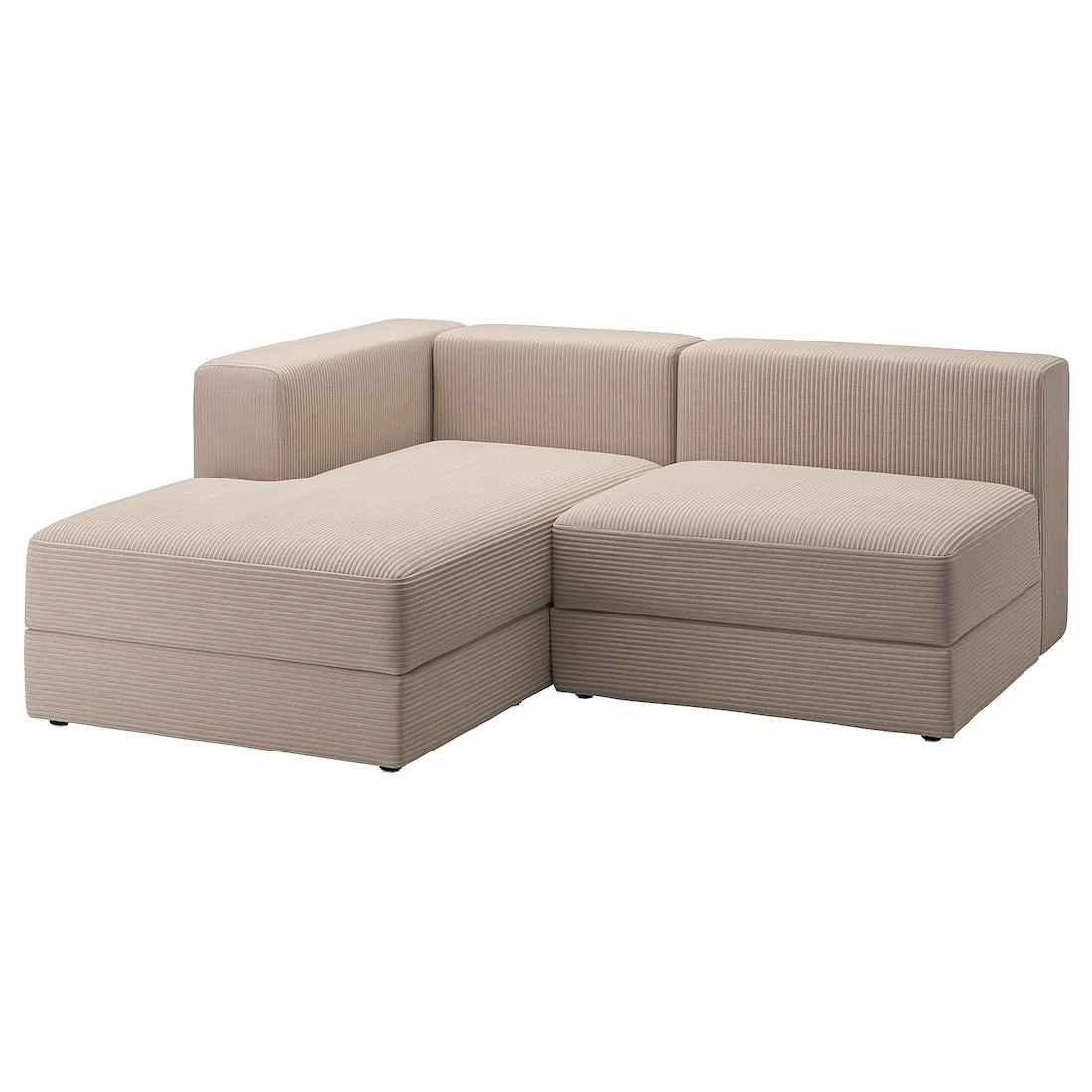 IKEA JÄTTEBO Модуль дивана 2, 5-местный с козеткой, левый / Самсала серо-коричневый 99471341 | 994.713.41