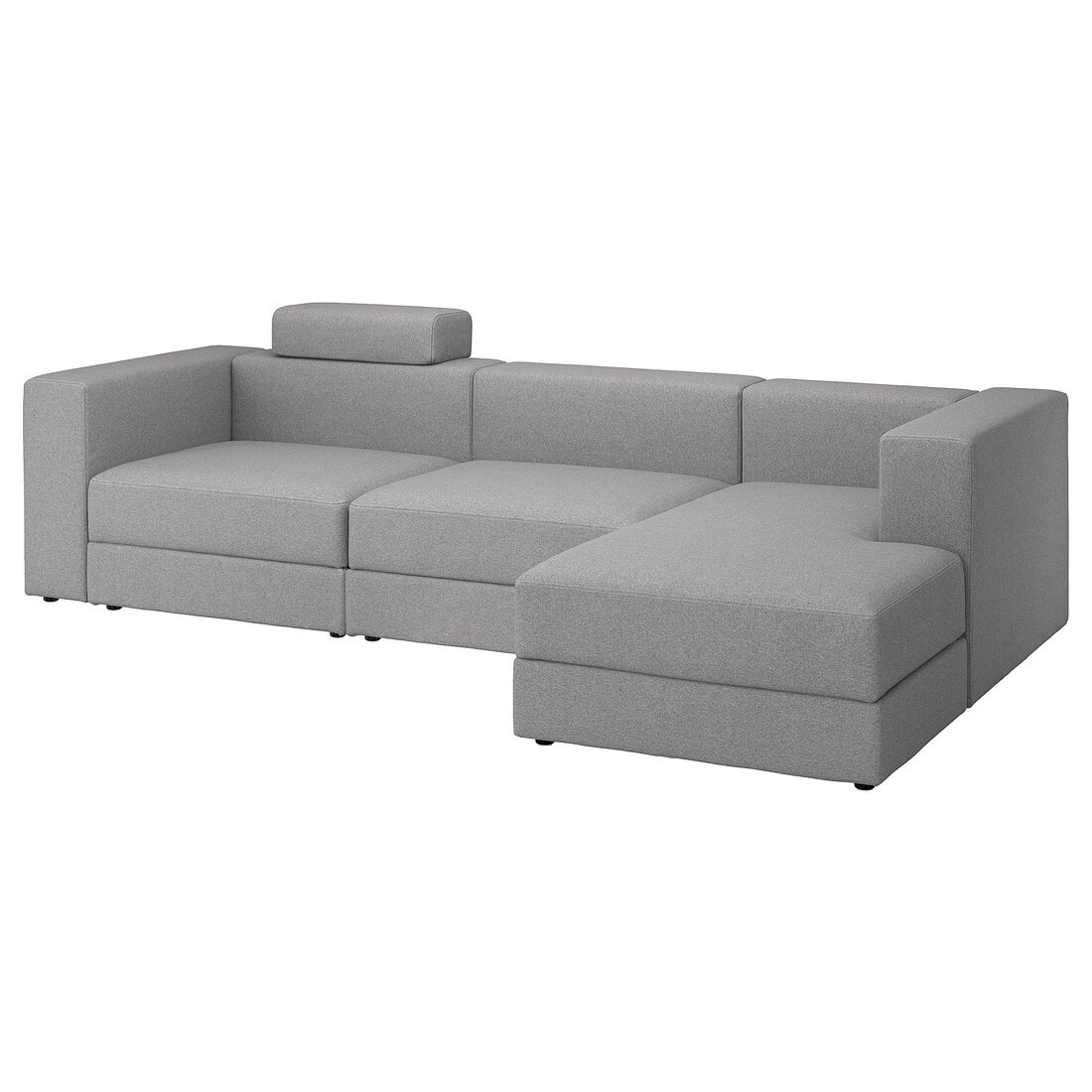 IKEA JÄTTEBO 4-местный модульный диван с козеткой, правосторонний с изголовьем / Tonerud серый 19510902 195.109.02