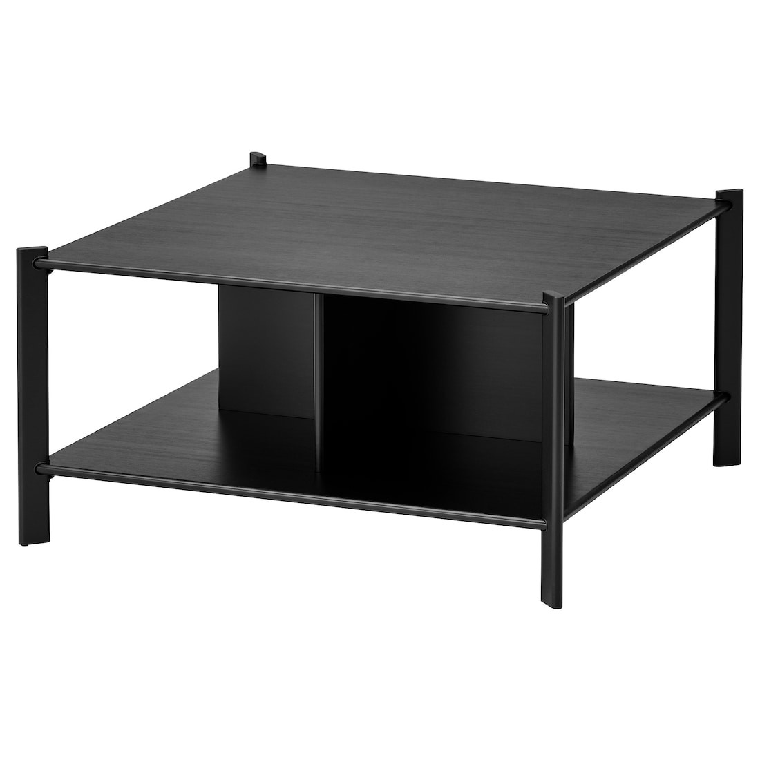 IKEA JÄTTESTA Журнальный стол, черный, 80x80 см 80521911 805.219.11