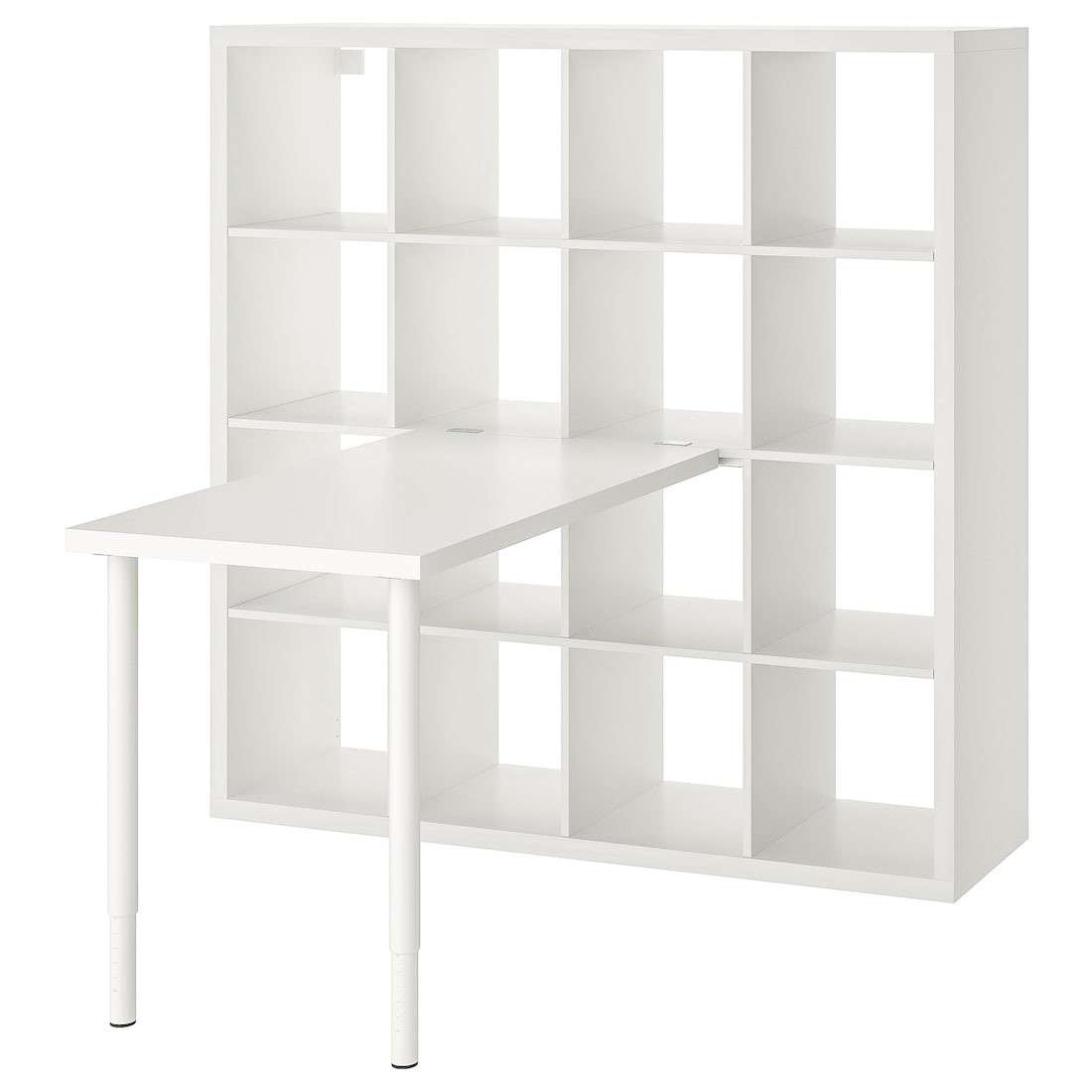 IKEA KALLAX КАЛЛАКС / LINNMON ЛІННМОН Письменный стол, белый, 147х139х147 см 39481692 | 394.816.92