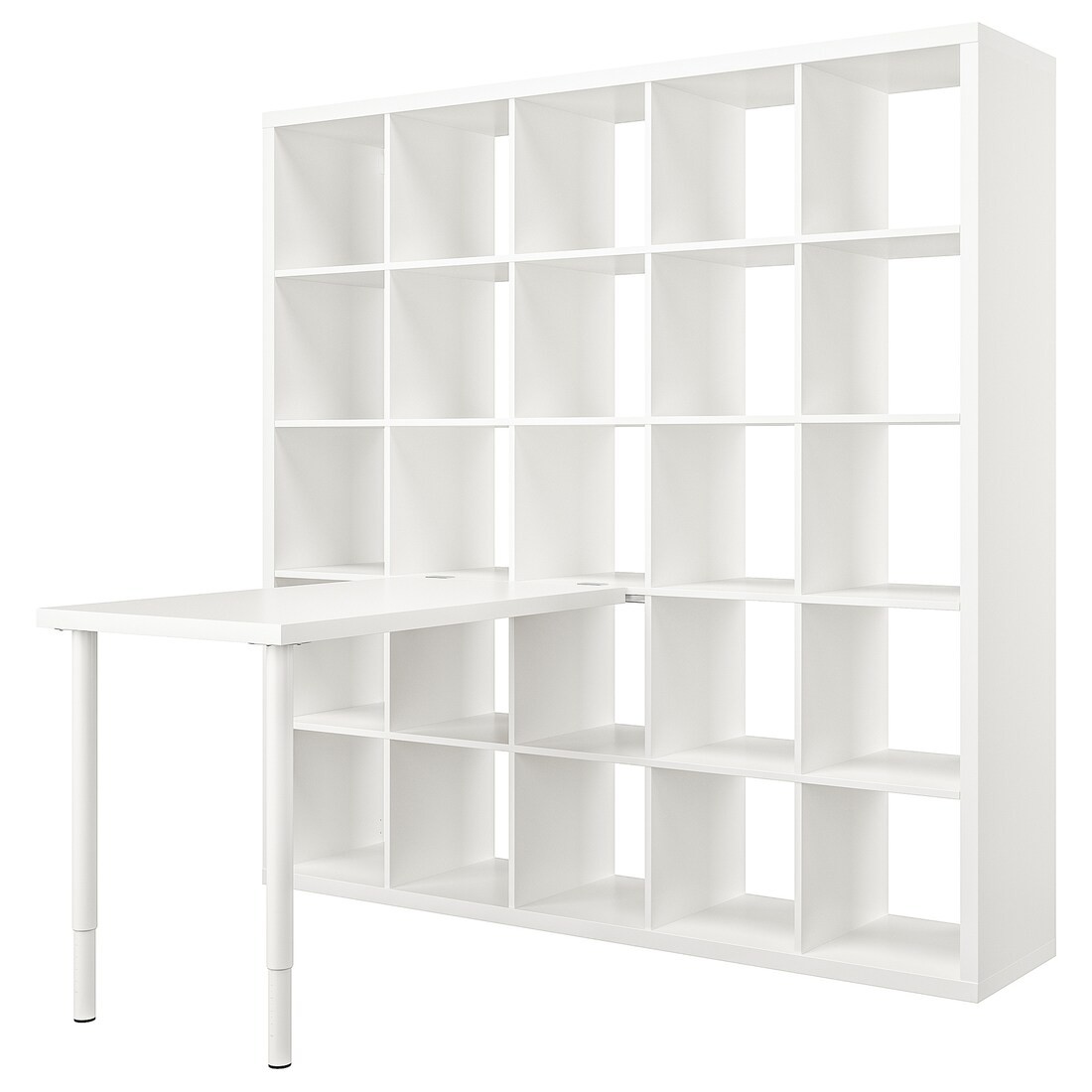 IKEA KALLAX КАЛЛАКС / LINNMON ЛІННМОН Письменный стол, белый, 182х139х182 см 09481698 094.816.98