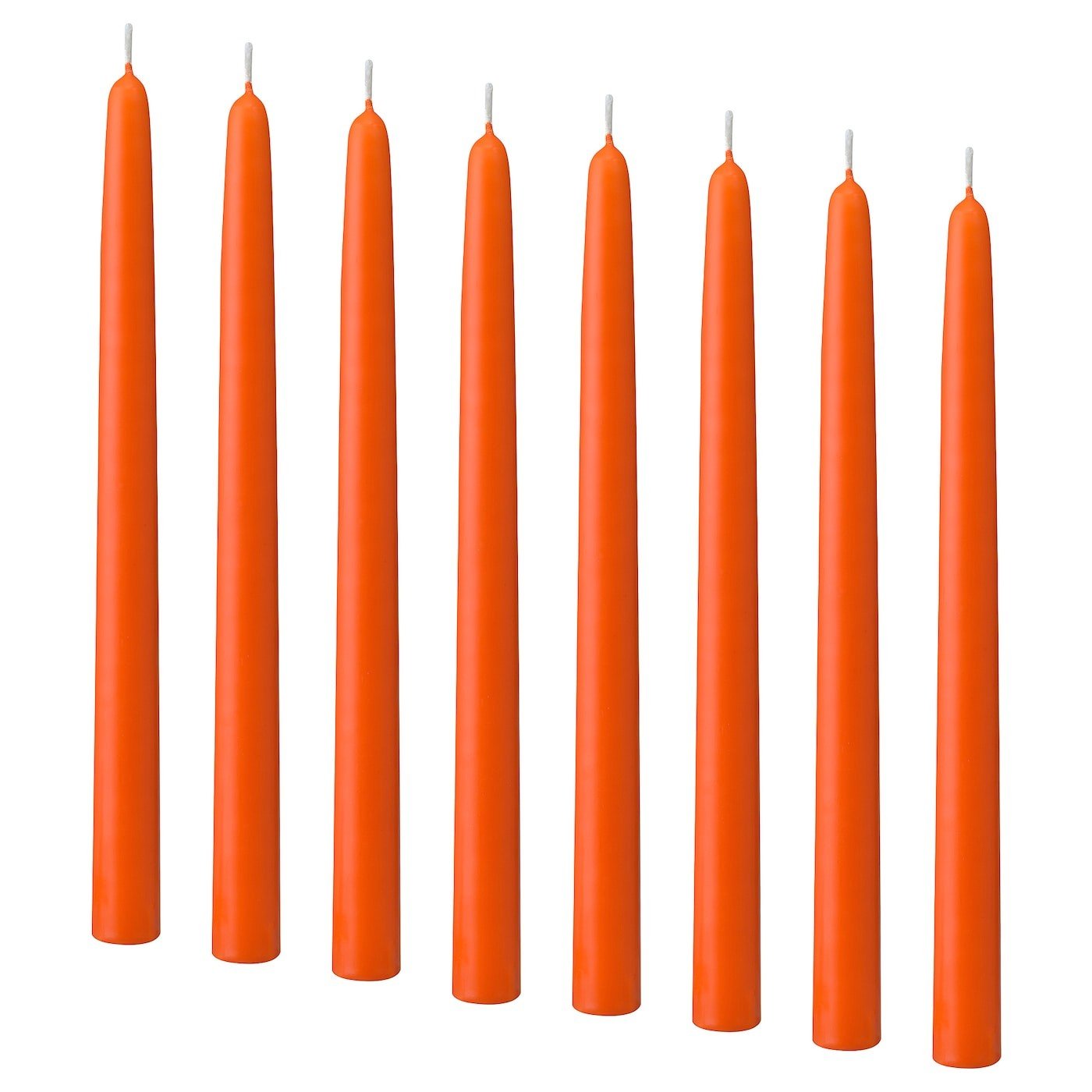 IKEA KLOKHET КЛОКХЕТ Неароматическая свеча, оранжевый 40568000 405.680.00
