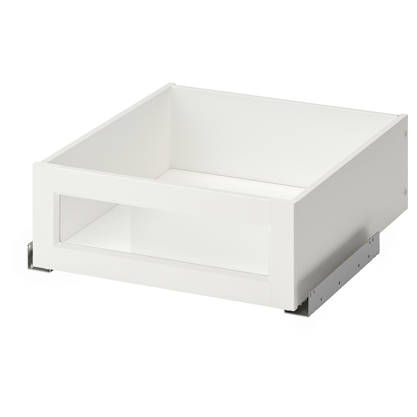 IKEA KOMPLEMENT КОМПЛИМЕНТ Ящик стеклянная фронтальная панель, белый, 50x58 см 30447023 304.470.23