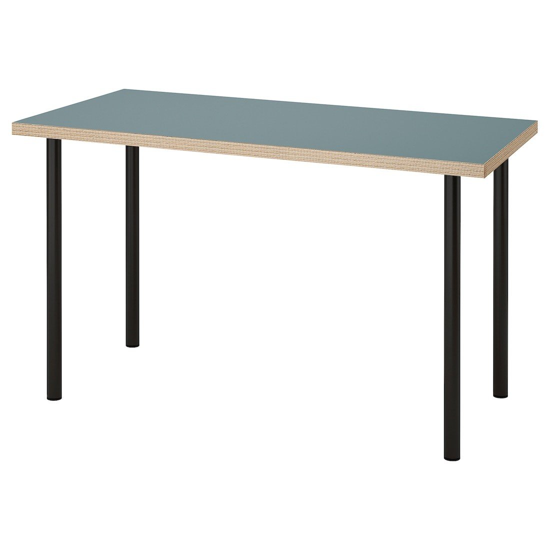 IKEA LAGKAPTEN ЛАГКАПТЕН / ADILS АДИЛЬС Письменный стол, серо-бирюзовый / черный 39523338 395.233.38