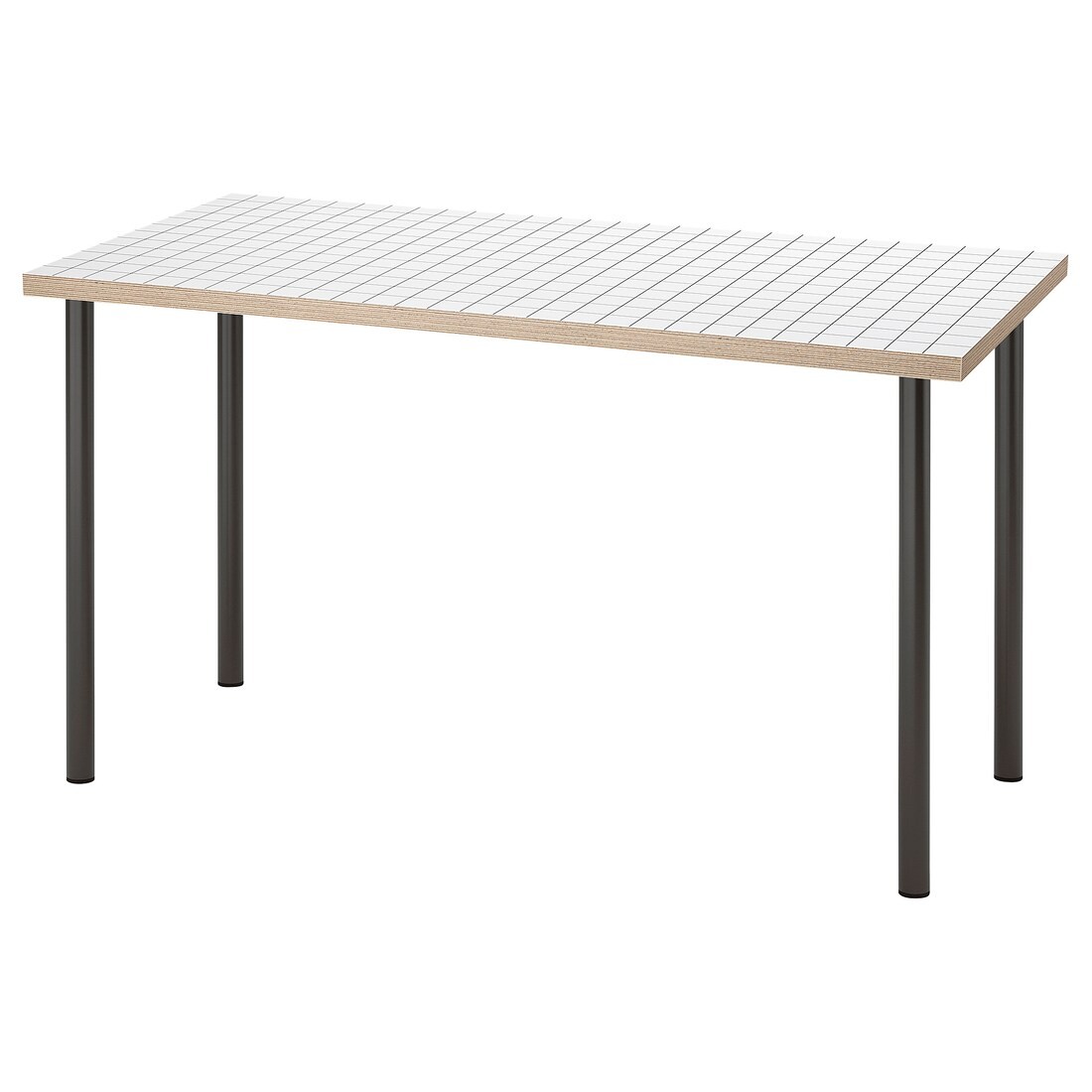 IKEA LAGKAPTEN ЛАГКАПТЕН / ADILS АДИЛЬС Письменный стол, белый антрацит / темно-серый, 140x60 см 99508429 995.084.29