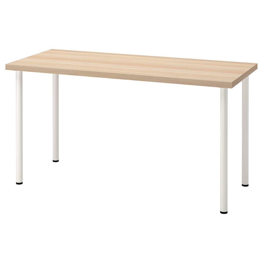 IKEA LAGKAPTEN ЛАГКАПТЕН / ADILS АДИЛЬС Письменный стол, под беленый дуб / белый, 140x60 см 99417207 994.172.07