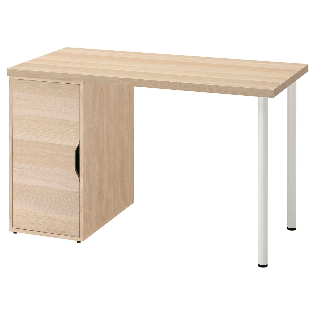 IKEA LAGKAPTEN ЛАГКАПТЕН / ALEX АЛЕКС Письменный стол, белая морилка / имитация дуба белый 19521439 195.214.39