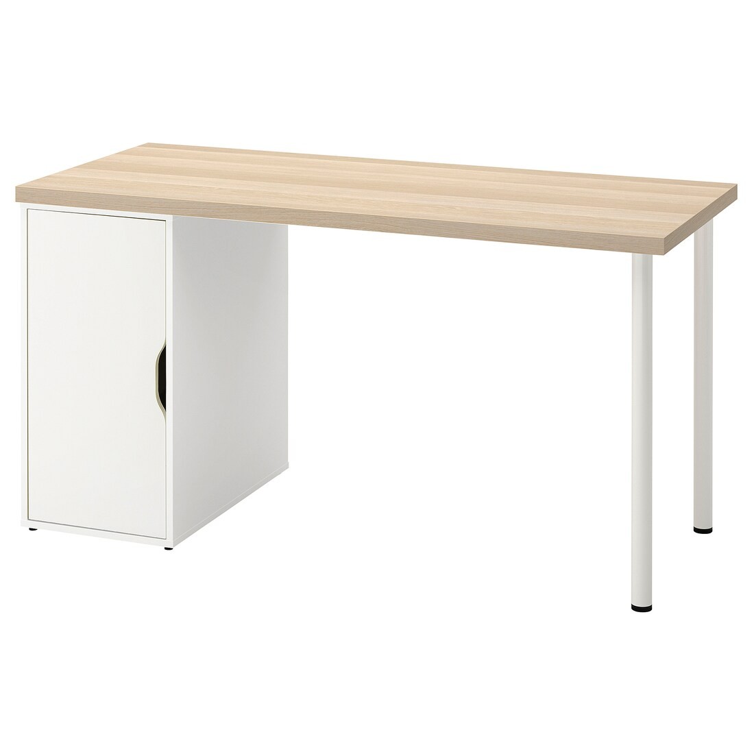 IKEA LAGKAPTEN ЛАГКАПТЕН / ALEX АЛЕКС Письменный стол, белая морилка / имитация дуба белый 39521645 395.216.45