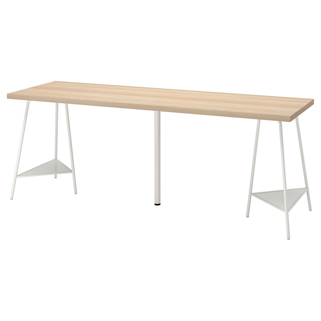 IKEA LAGKAPTEN ЛАГКАПТЕН / TILLSLAG ТИЛЛЬСЛАГ Письменный стол, под беленый дуб / белый, 200x60 см 29417649 | 294.176.49