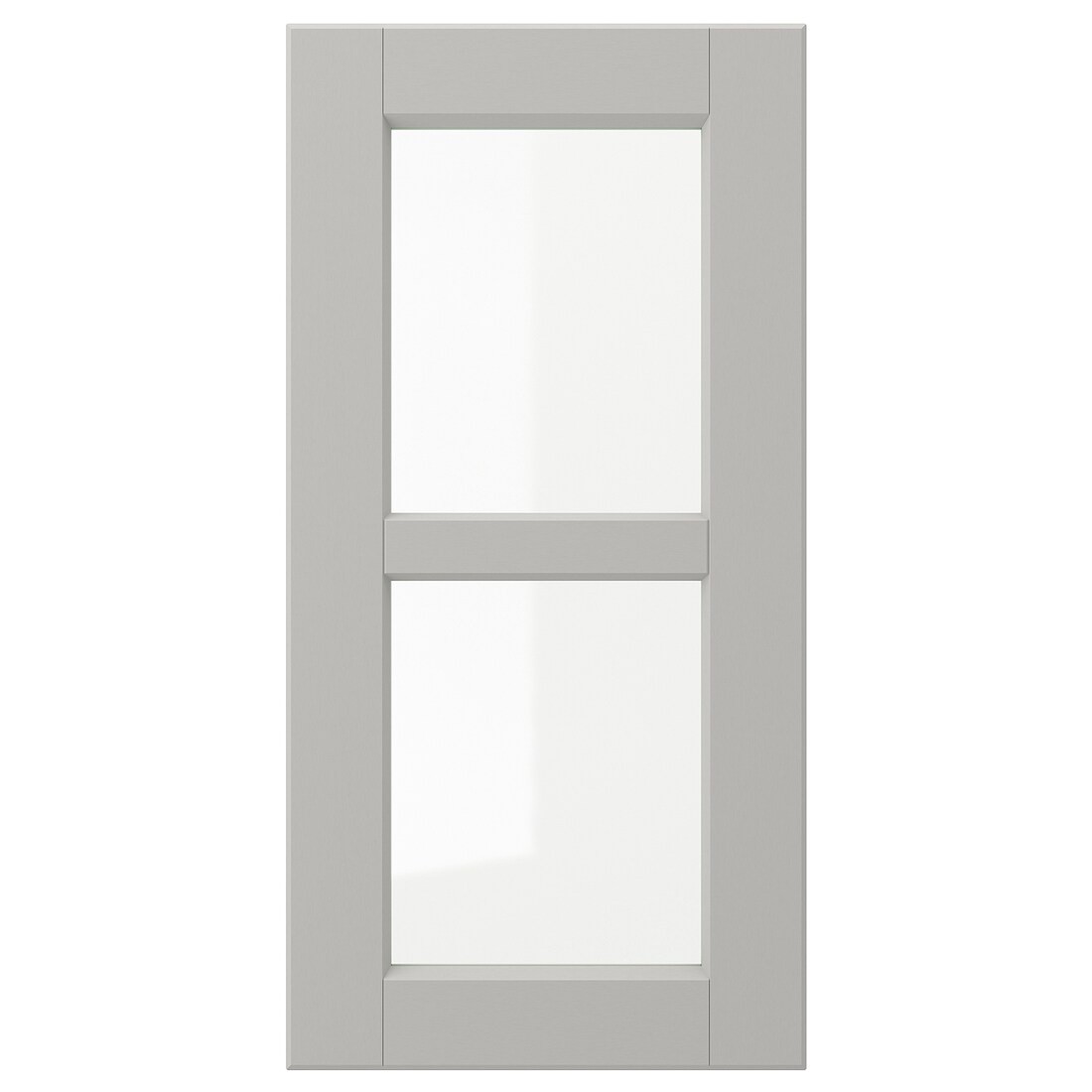 IKEA LERHYTTAN ЛЕРХЮТТАН Стеклянная дверь, светло-серый, 30x60 см 20461509 | 204.615.09