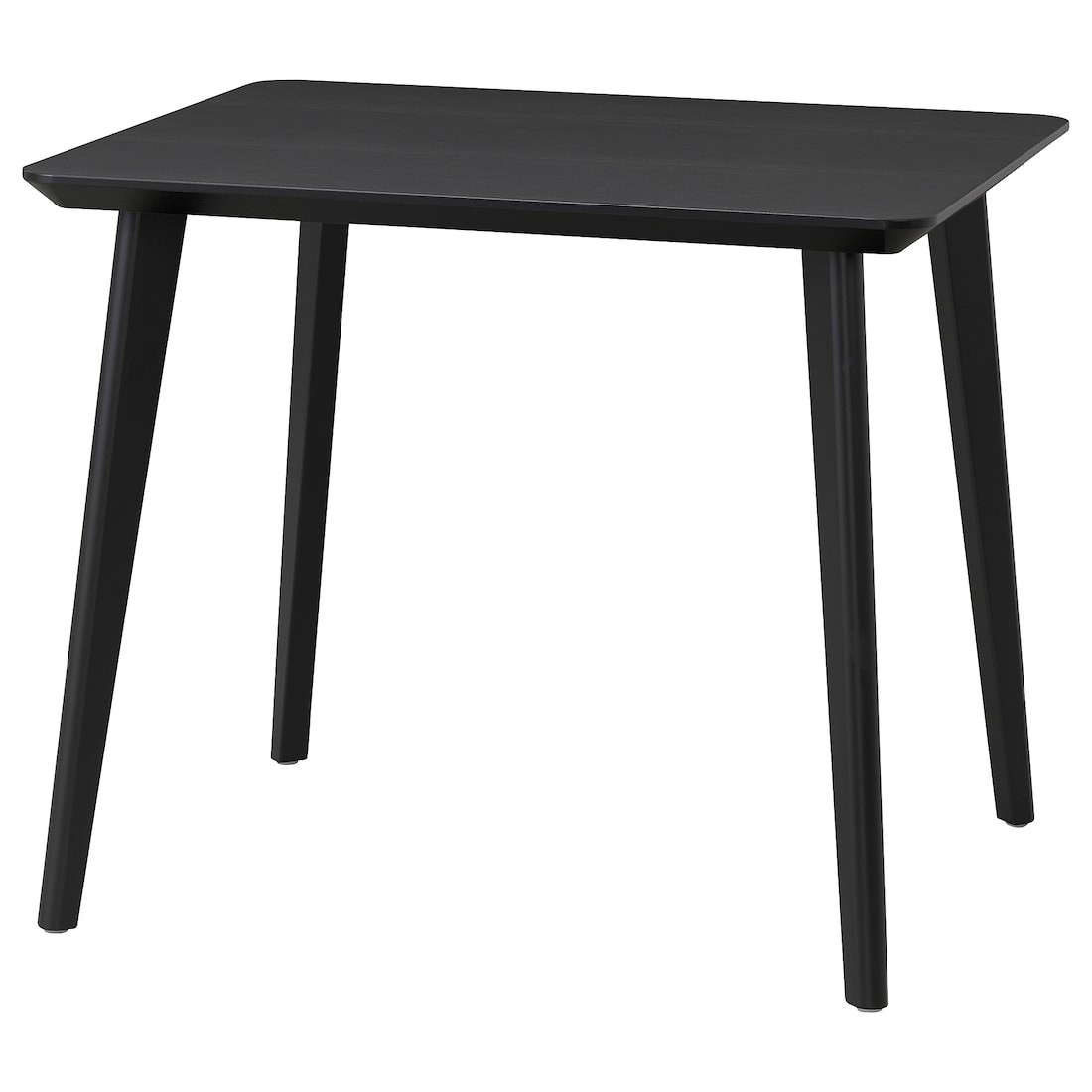 IKEA LISABO Стол, черный, 88x78 см 60563780 605.637.80