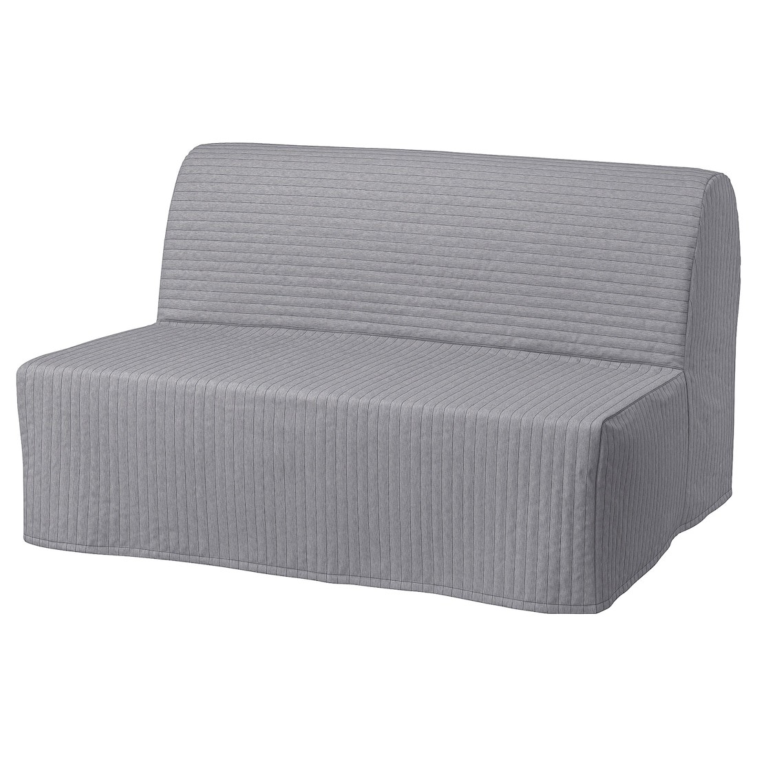 IKEA LYCKSELE ЛИКСЕЛЕ Чехол на 2-местный диван-кровать, Knisa светло-серый 90479737 904.797.37