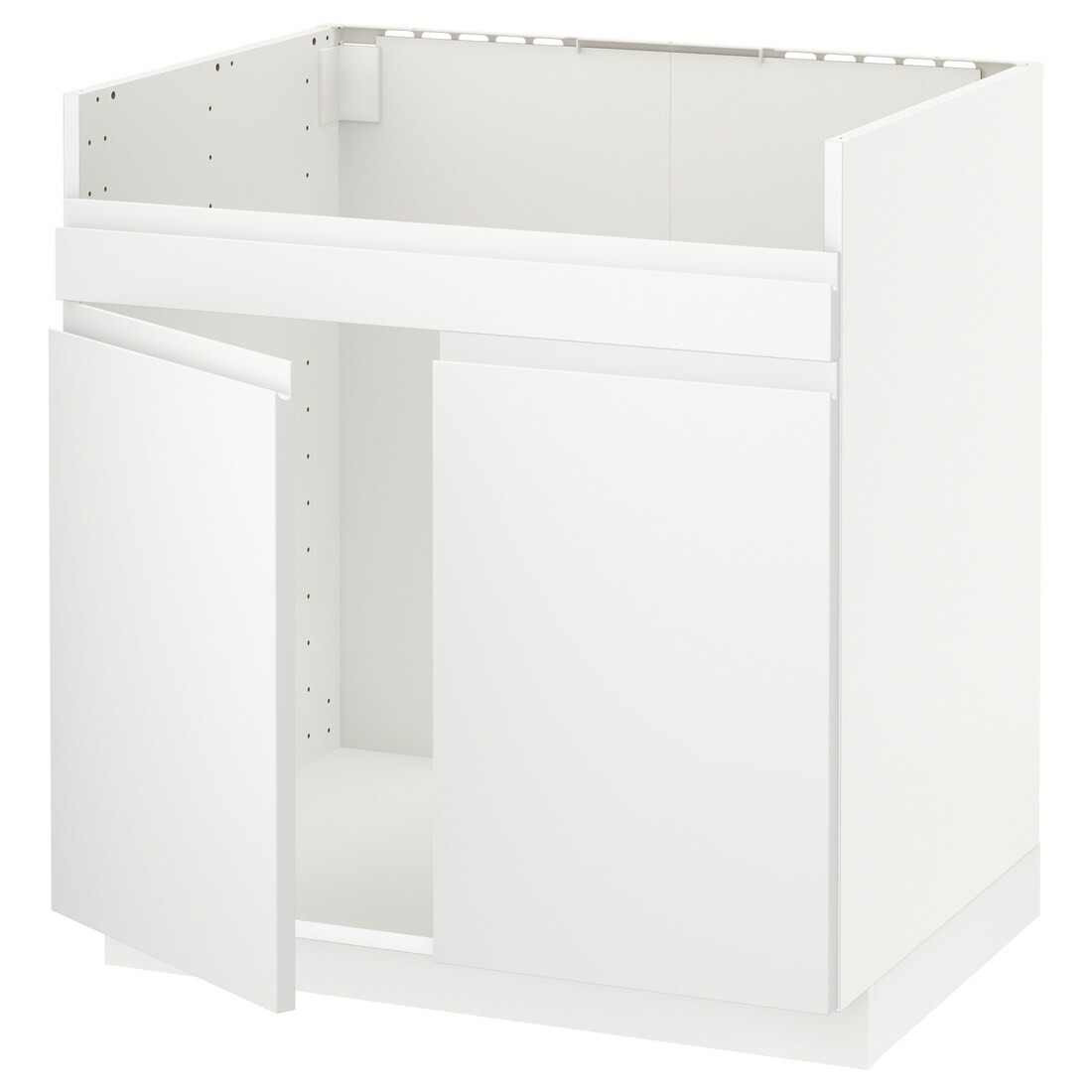 IKEA METOD МЕТОД Шкаф под мойку HAVSEN, белый / Voxtorp матовый белый, 80x60 см 89468221 | 894.682.21