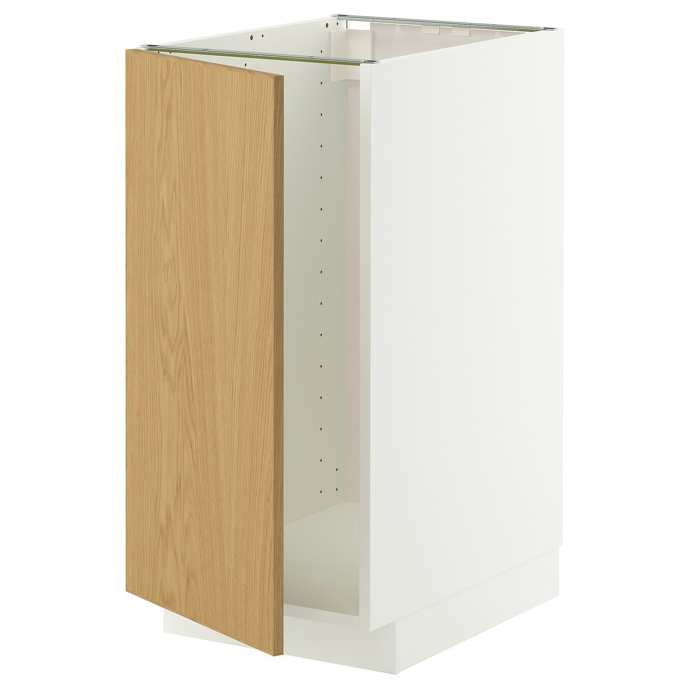 IKEA METOD Напольный шкаф п/мойку/сорт мусора, белый/Sinarp дубовый шпон 19600629 | 196.006.29