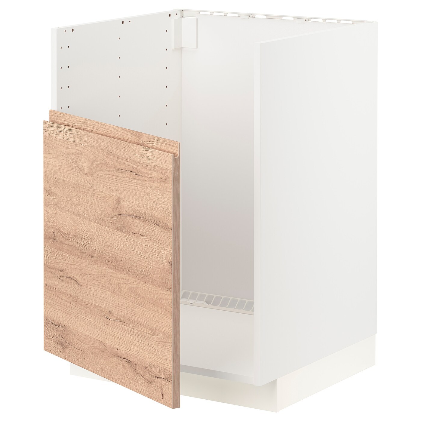 IKEA METOD Шкаф под мойку TALLSJÖN, белый / Voxtorp имитация дуб, 60x60 см 59550585 | 595.505.85