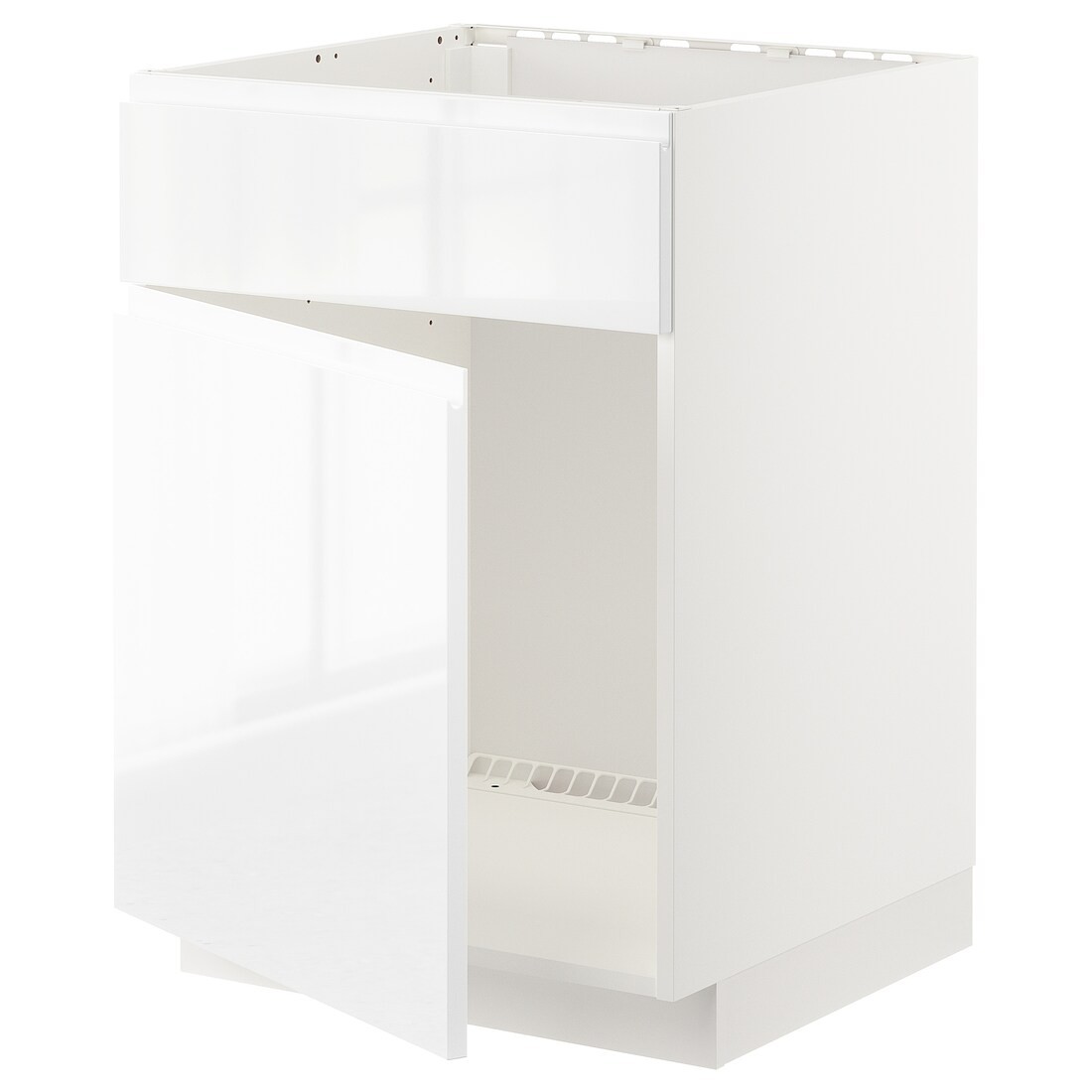 IKEA METOD МЕТОД Шкаф под мойку / дверь / фасад, белый / Voxtorp глянцевый / белый, 60x60 см 49466686 | 494.666.86