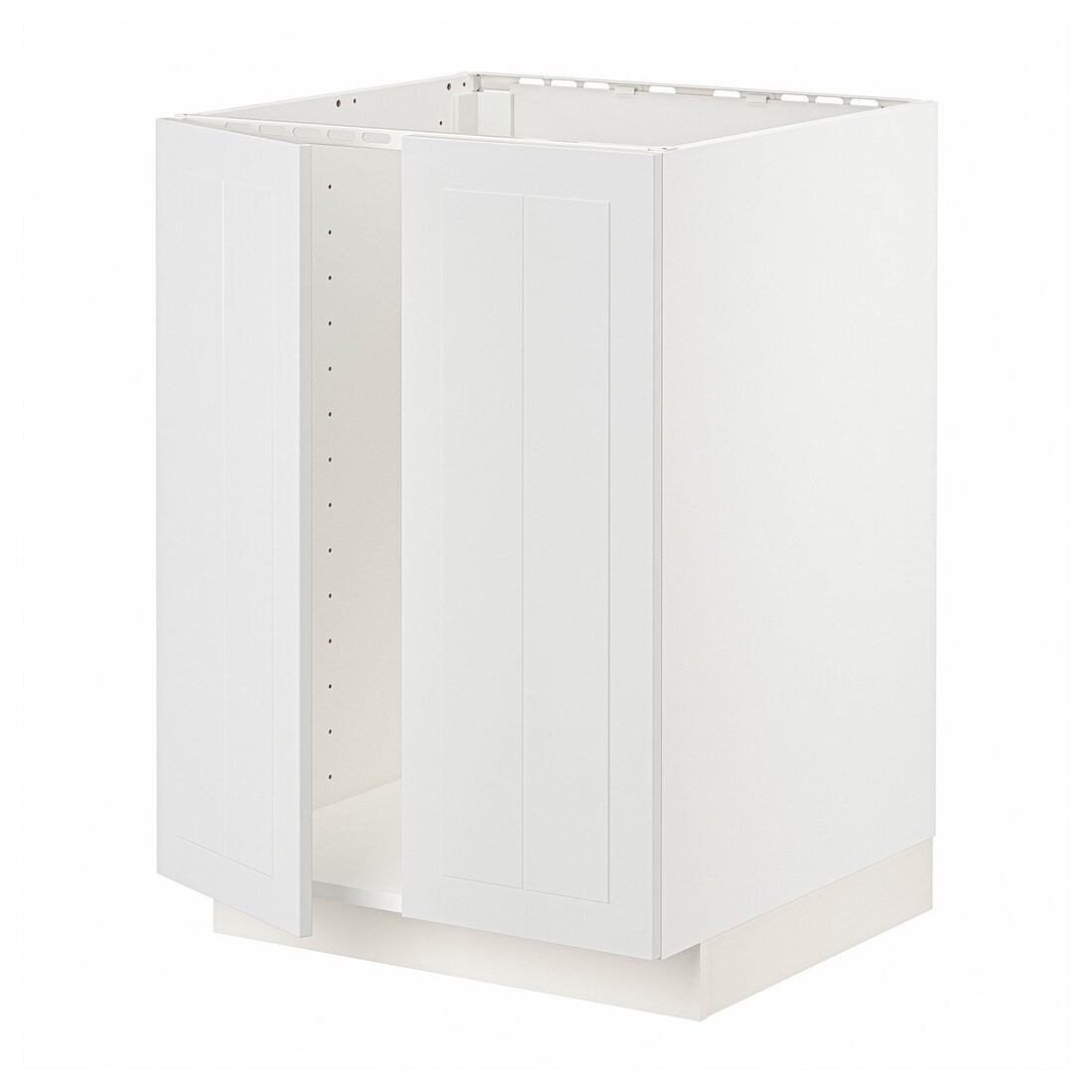 IKEA METOD МЕТОД Напольный шкаф для мойки, белый / Stensund белый, 60x60 см 39456310 394.563.10