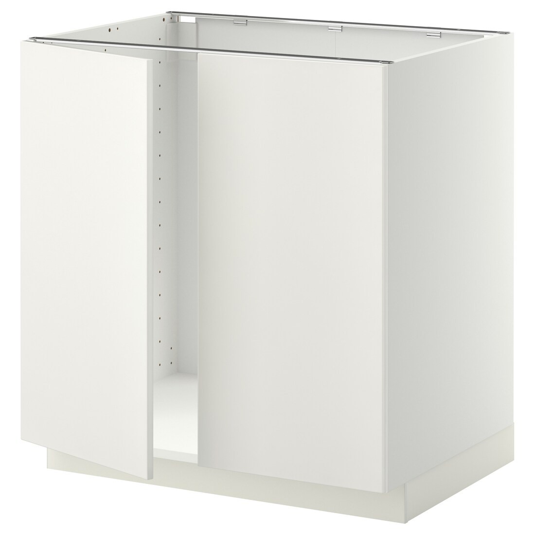 IKEA METOD МЕТОД Напольный шкаф для мойки, белый / Veddinge белый, 80x60 см 99456430 994.564.30