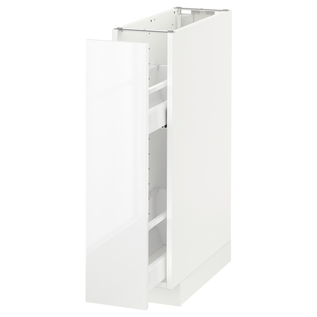 IKEA METOD МЕТОД Напольный шкаф / с выдвижным внутренним элементом, белый / Ringhult белый, 20x60 см 89164875 891.648.75