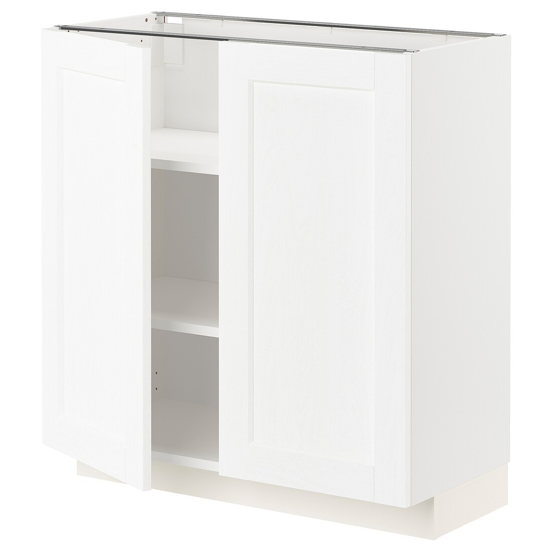 IKEA METOD МЕТОД Напол шкаф с полками / 2 двери, белый Enköping / белый имитация дерева, 80x37 см 09473373 094.733.73