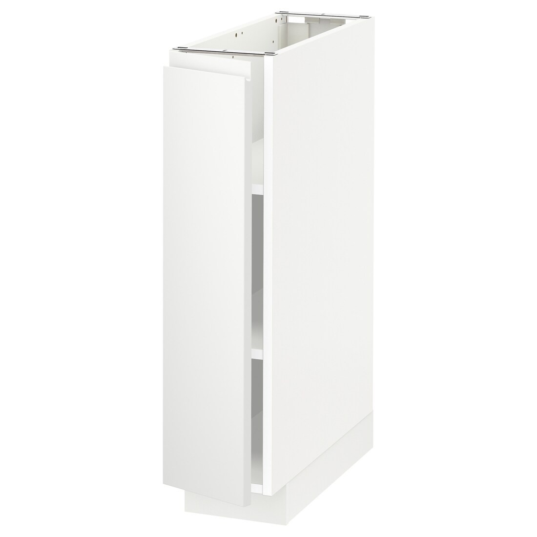IKEA METOD МЕТОД Напольный шкаф с полками, белый / Voxtorp матовый белый, 20x60 см 79452720 | 794.527.20