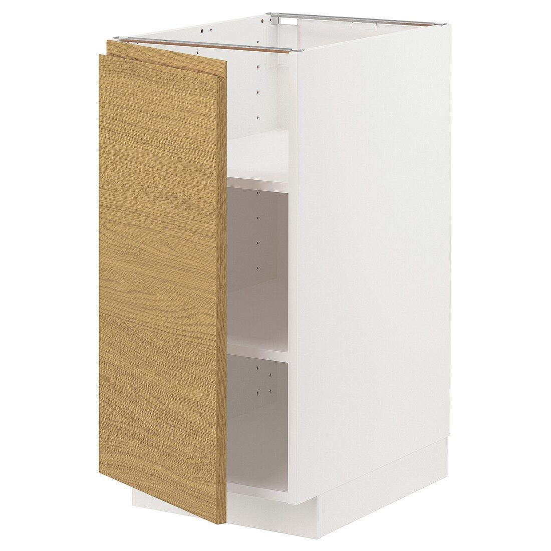 IKEA METOD напольный шкаф с полками, белый / Voxtorp имитация дуб, 40x60 см 09538911 | 095.389.11