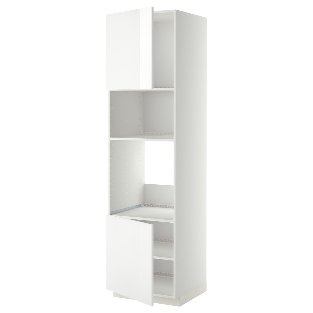 IKEA METOD МЕТОД Высокий шкаф для духовки / СВЧ, белый / Ringhult белый, 60x60x220 см 49458200 | 494.582.00