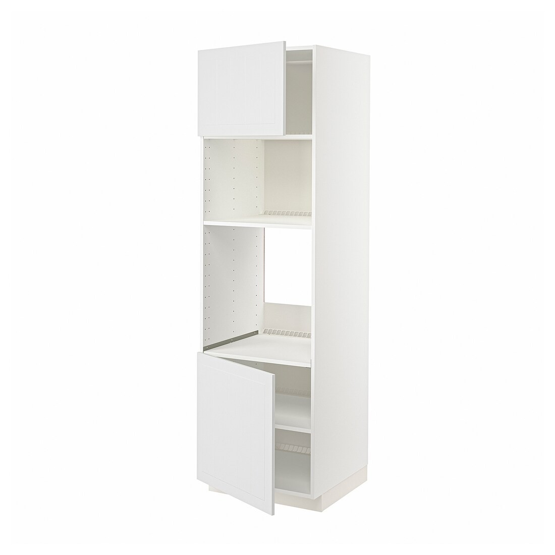 IKEA METOD МЕТОД Высокий шкаф для духовки / СВЧ, белый / Stensund белый, 60x60x200 см 99469036 | 994.690.36