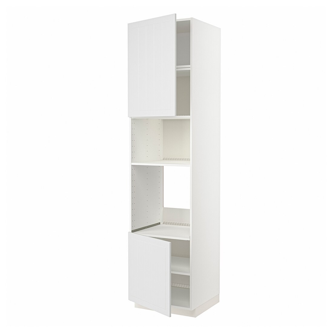 IKEA METOD МЕТОД Высокий шкаф для духовки / СВЧ, белый / Stensund белый, 60x60x240 см 89460319 | 894.603.19