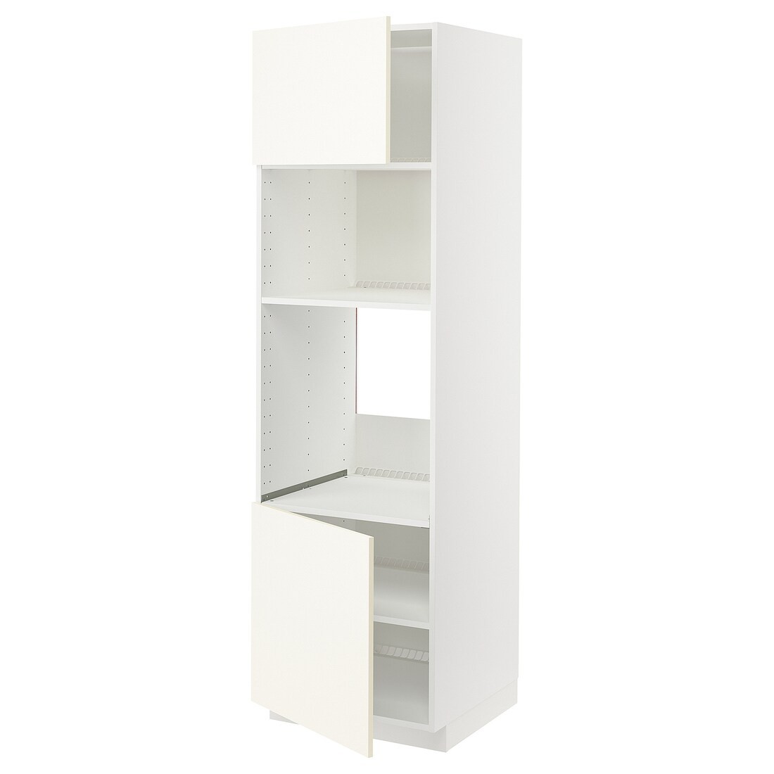 IKEA METOD МЕТОД Высокий шкаф для духовки / СВЧ, белый / Vallstena белый 89507388 | 895.073.88
