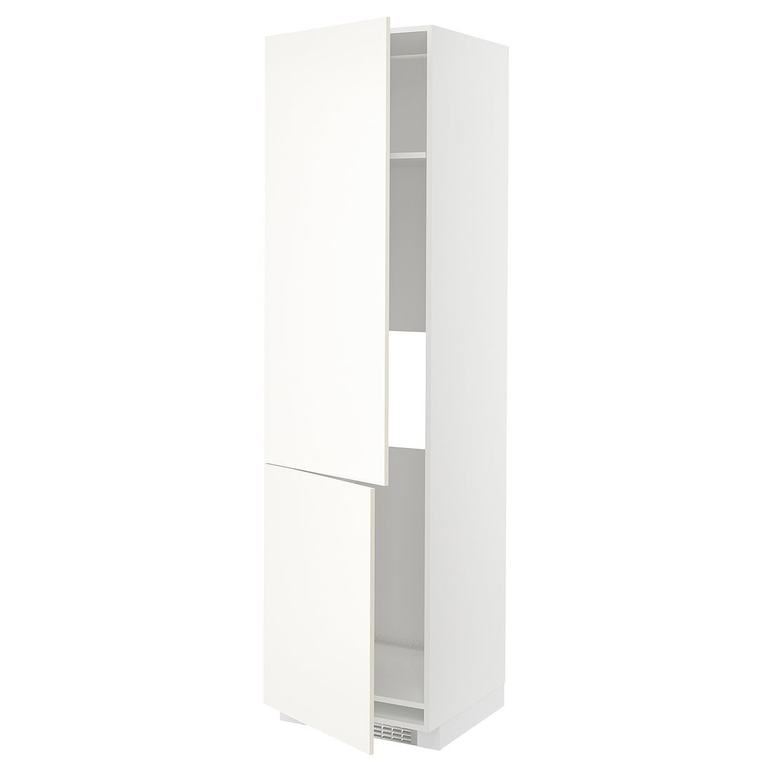 IKEA METOD МЕТОД Высокий шкаф для холодильника / морозильника / 2дверцы, белый / Vallstena белый 59507356 595.073.56