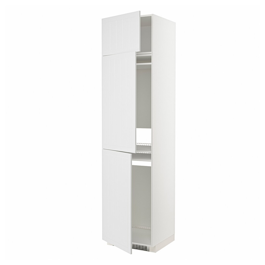 IKEA METOD МЕТОД Высокий шкаф для холодильника / морозильника / 3 дверцы, белый / Stensund белый, 60x60x240 см 49461962 494.619.62