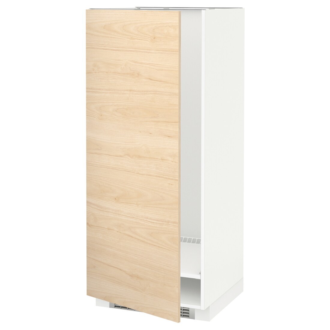 IKEA METOD МЕТОД Высокий шкаф для холодильника / морозильника, белый / Askersund узор светлый ясень, 60x60x140 см 39215815 392.158.15