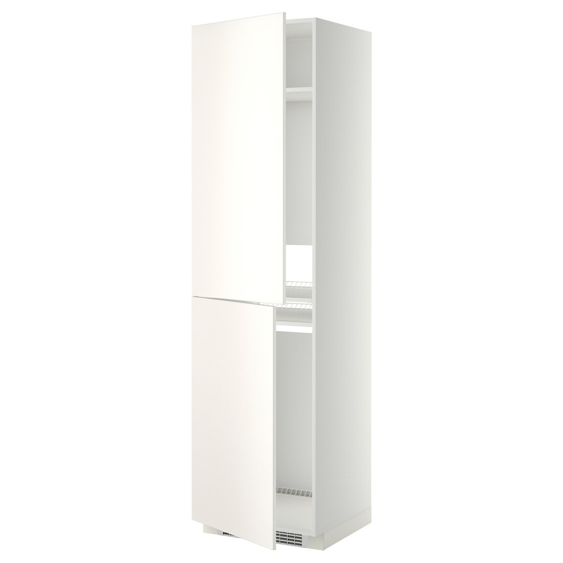 IKEA METOD МЕТОД Высокий шкаф для холодильника / морозильника, белый / Veddinge белый, 60x60x220 см 49920709 499.207.09