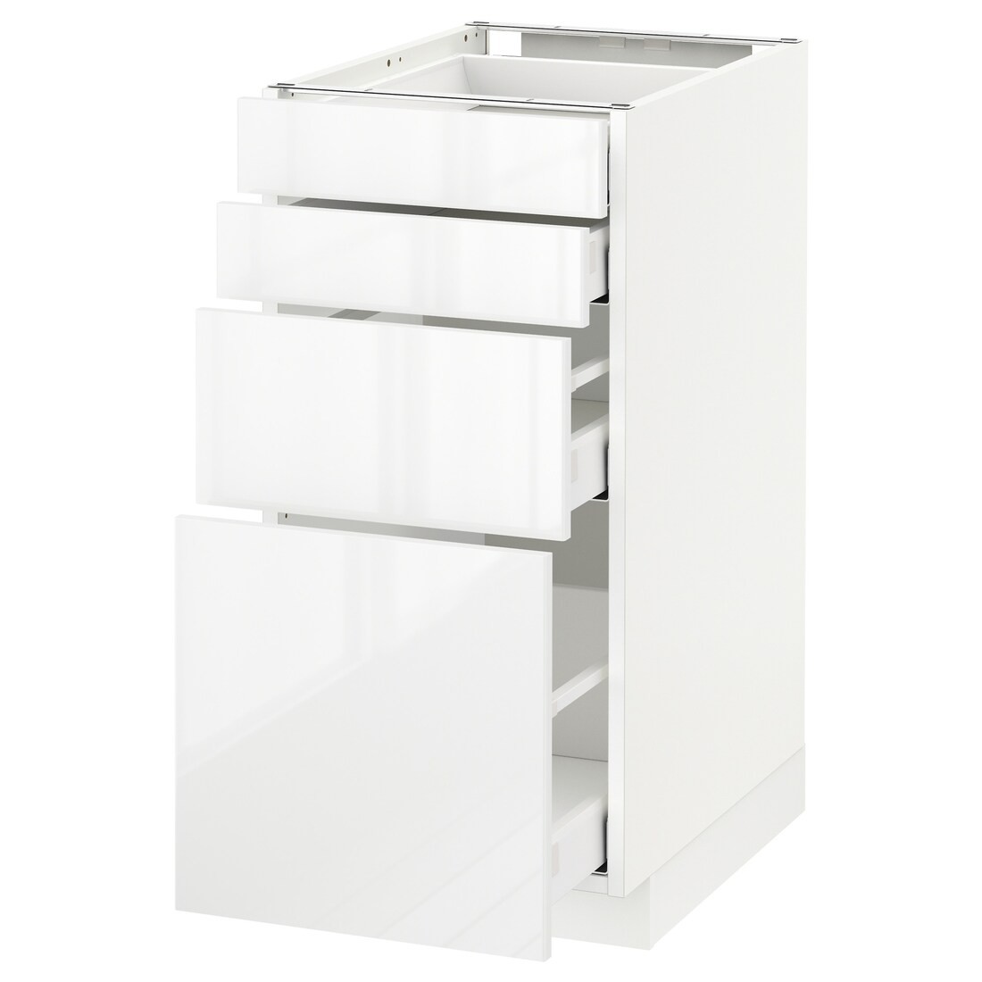 IKEA METOD МЕТОД / MAXIMERA МАКСИМЕРА Напольный шкаф с ящиками, белый / Ringhult белый, 40x60 см 59049882 590.498.82
