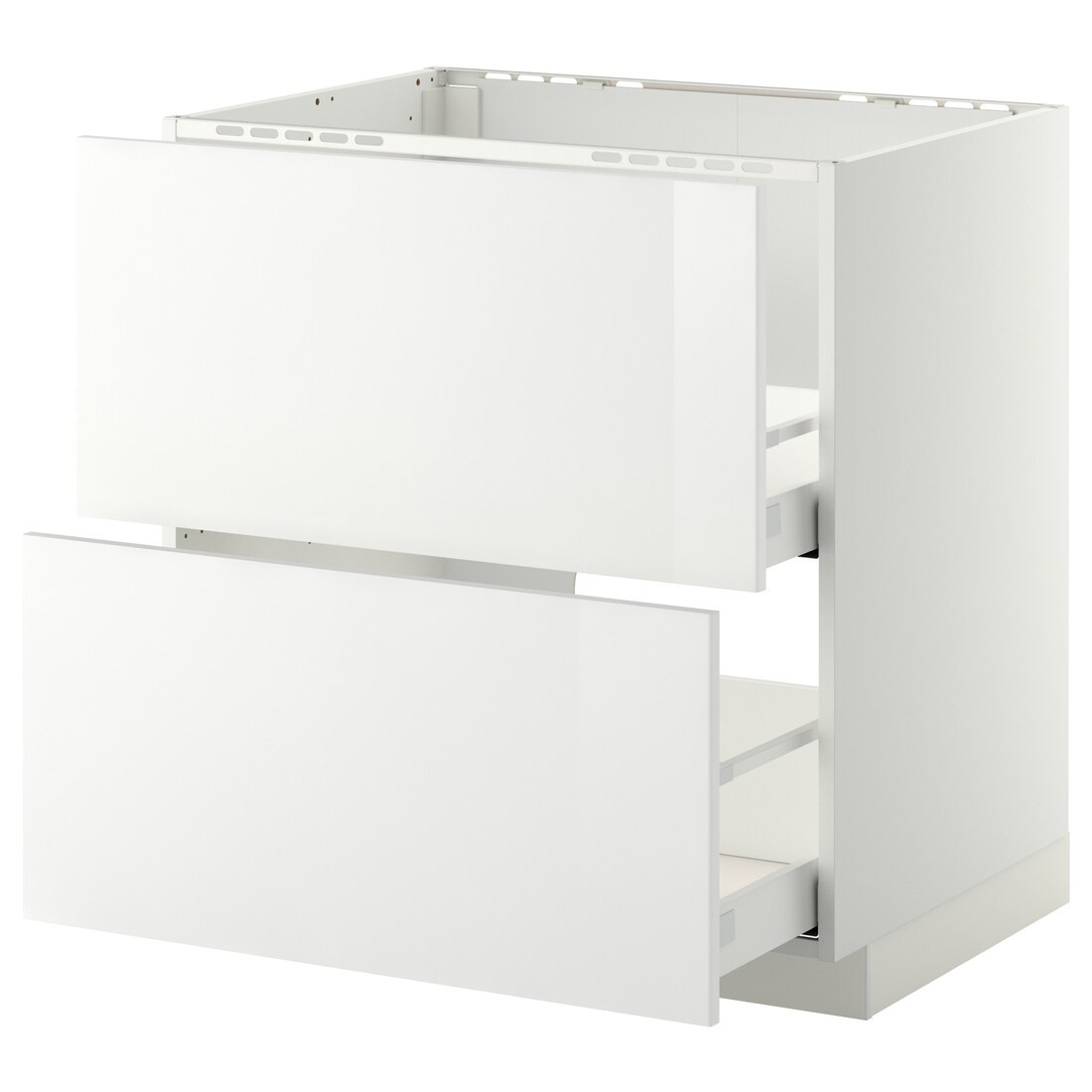 IKEA METOD МЕТОД / MAXIMERA МАКСИМЕРА Напольный шкаф под мойку с ящиками, белый / Ringhult белый, 80x60 см 69920242 699.202.42