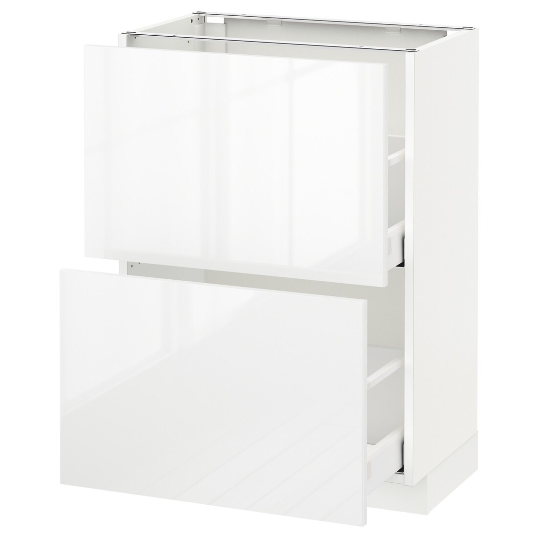 IKEA METOD МЕТОД / MAXIMERA МАКСИМЕРА Шкаф / 2 ящика, белый / Ringhult белый, 60x37 см 89051454 890.514.54