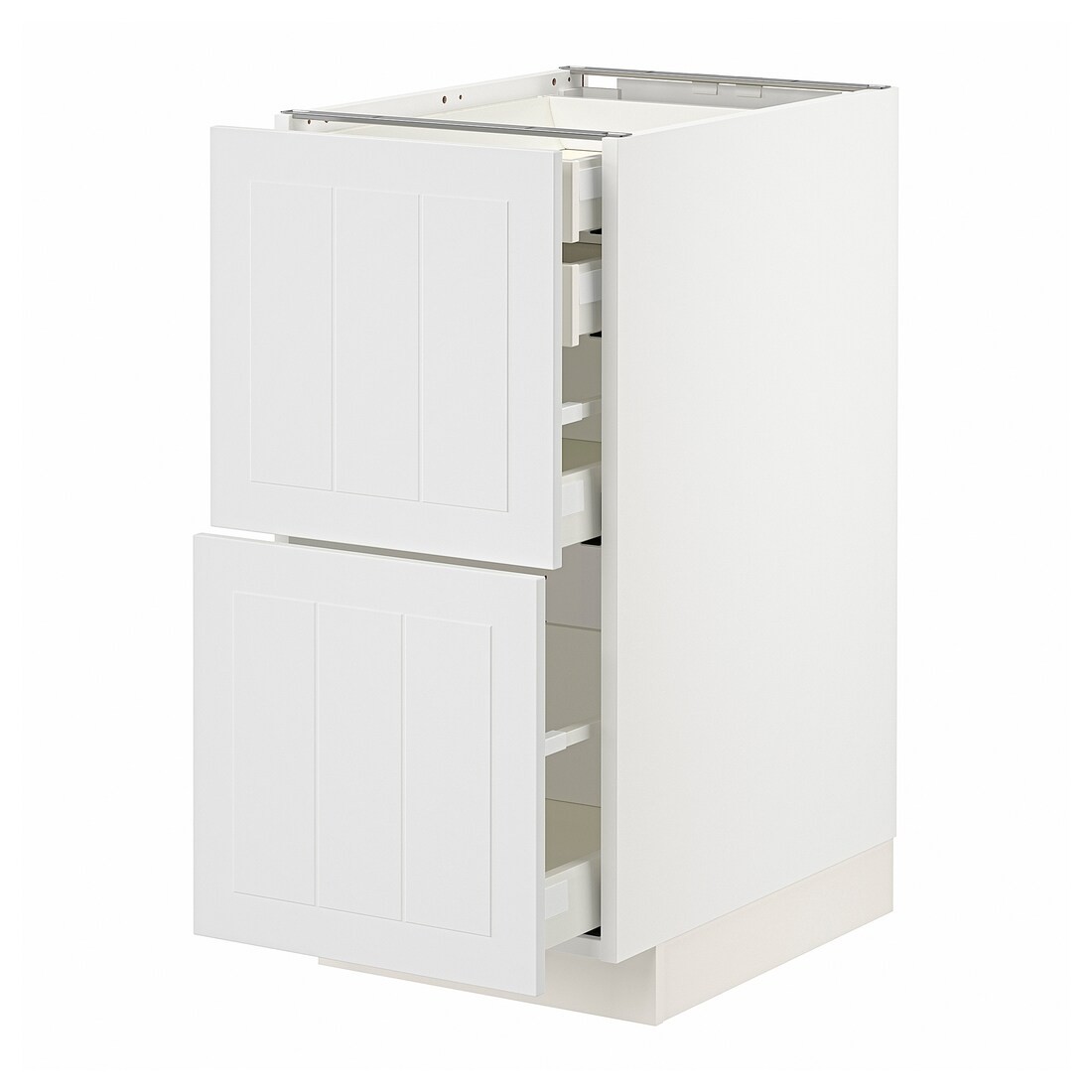 IKEA METOD МЕТОД / MAXIMERA МАКСИМЕРА Напольный шкаф с ящиками, белый / Stensund белый, 40x60 см 59409469 | 594.094.69