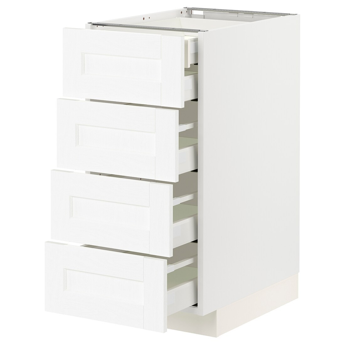 IKEA METOD МЕТОД / MAXIMERA МАКСИМЕРА Напольный шкаф с ящиками, белый Enköping / белый имитация дерева, 40x60 см 29473391 294.733.91