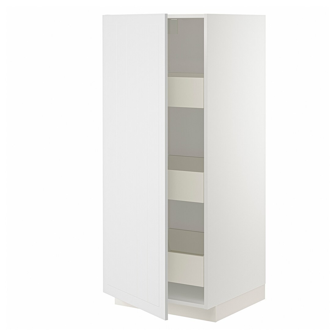 IKEA METOD МЕТОД / MAXIMERA МАКСИМЕРА Шкаф высокий с ящиками, белый / Stensund белый, 60x60x140 см 09409344 094.093.44