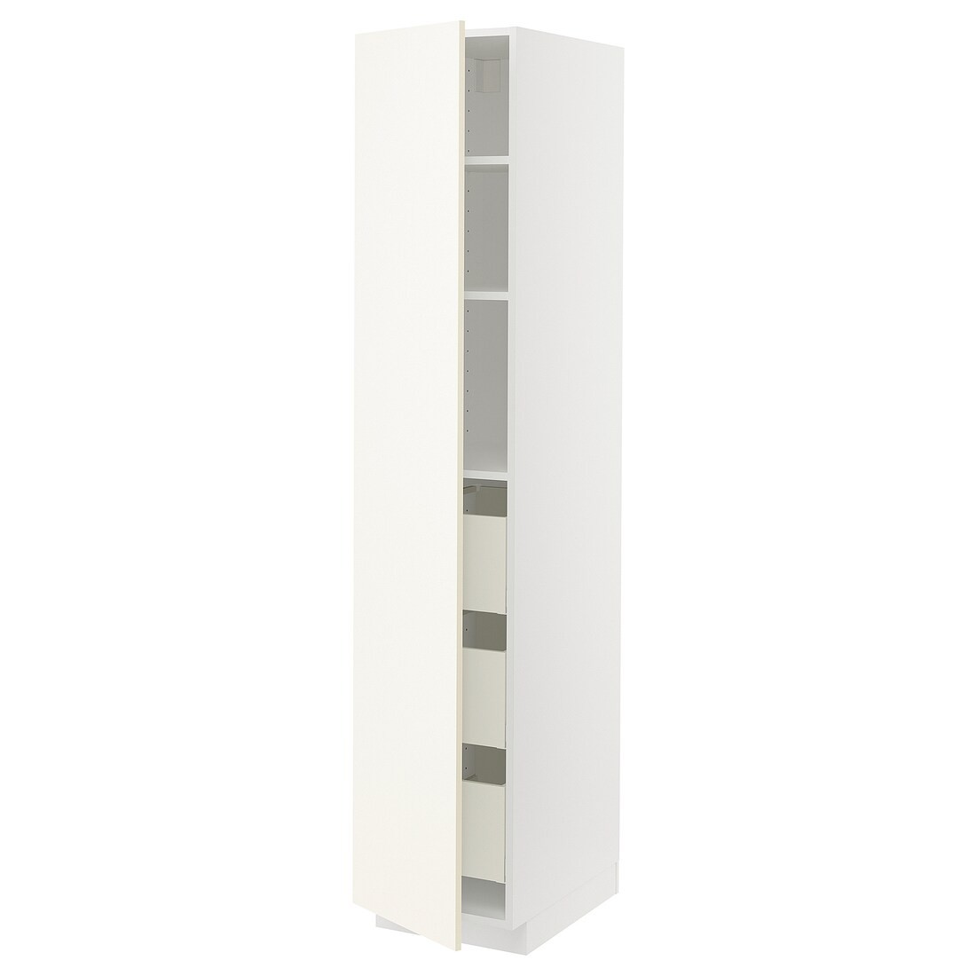 IKEA METOD МЕТОД / MAXIMERA МАКСИМЕРА Шкаф высокий с ящиками, белый / Vallstena белый 39507404 | 395.074.04