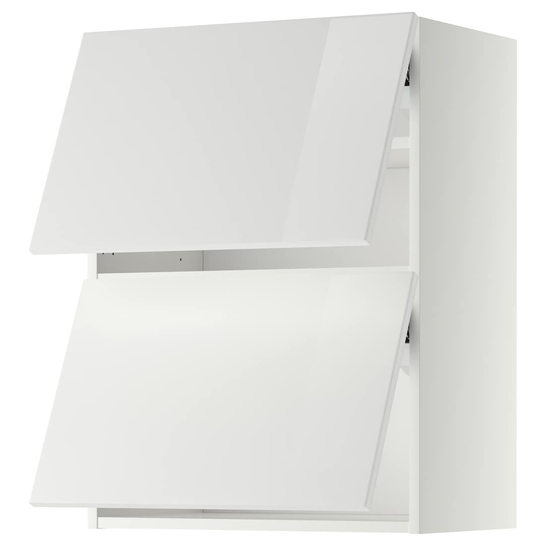 IKEA METOD МЕТОД Навесной горизонтальный шкаф / 2 двери, белый / Ringhult белый, 60x80 см 09391933 093.919.33