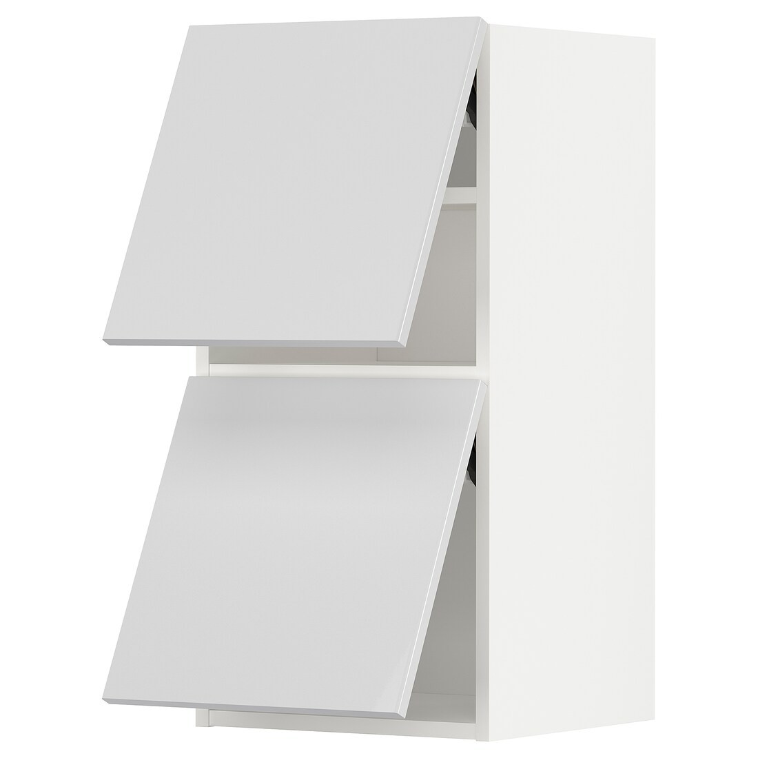IKEA METOD МЕТОД Навесной горизонтальный шкаф / 2двери, нажимной механизм, белый / Ringhult белый, 40x80 см 89394598 | 893.945.98