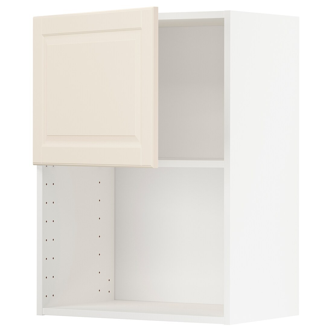 IKEA METOD МЕТОД Навесной шкаф для СВЧ-печи, белый / Bodbyn кремовый, 60x80 см 79454917 | 794.549.17