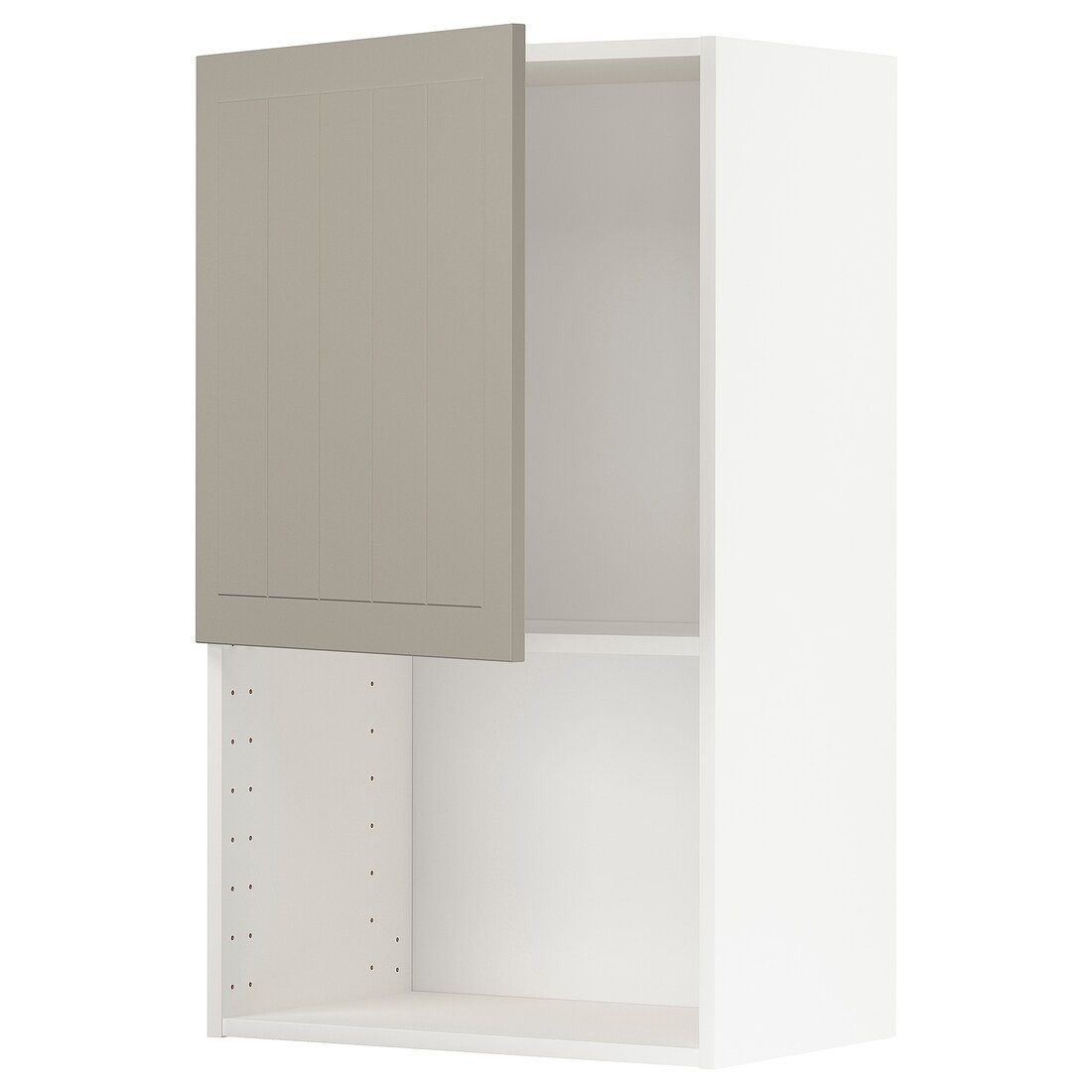 IKEA METOD МЕТОД Навесной шкаф для СВЧ-печи, белый / Stensund бежевый, 60x100 см 79461277 | 794.612.77
