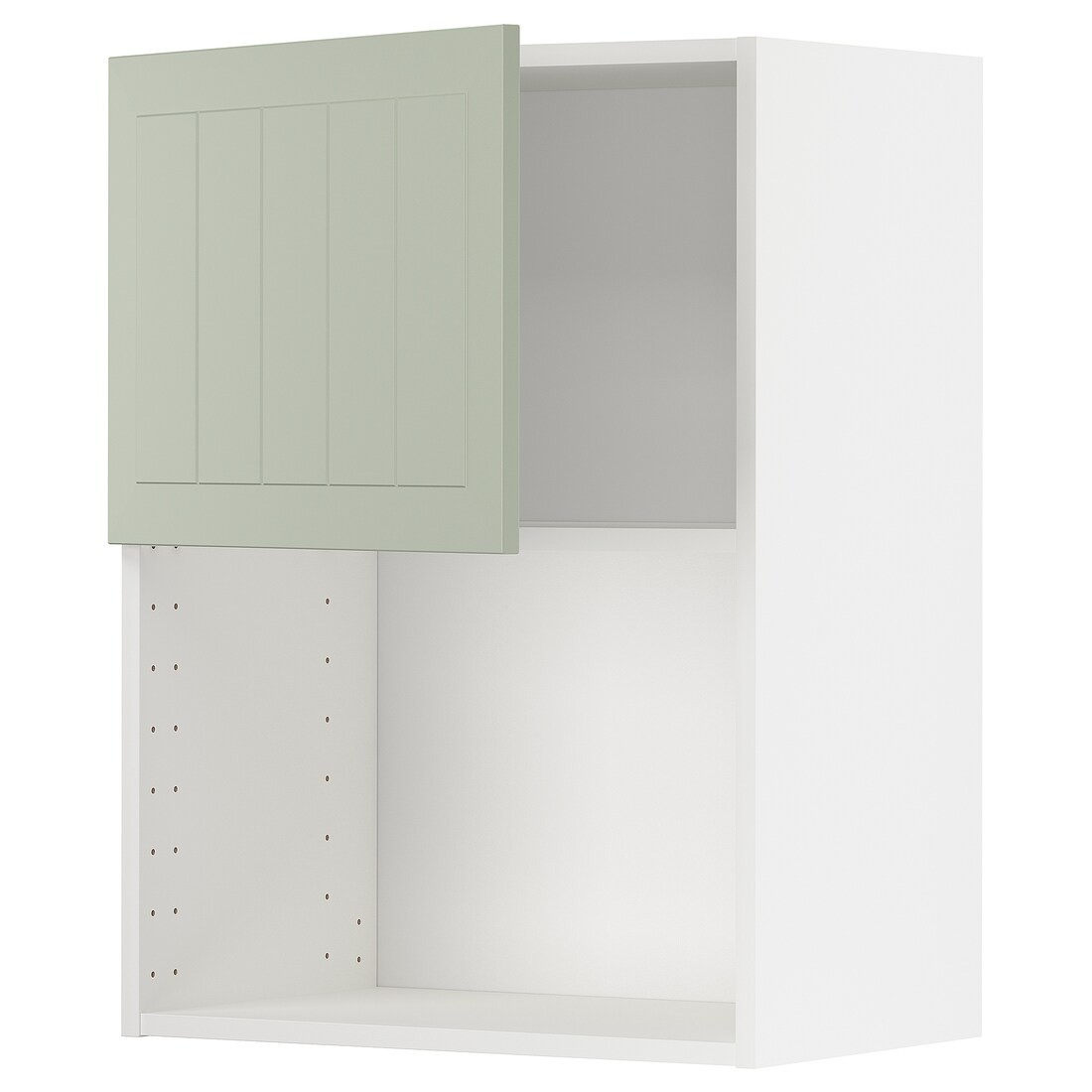 IKEA METOD МЕТОД Навесной шкаф для СВЧ-печи, белый / Stensund светло-зеленый, 60x80 см 49486670 | 494.866.70