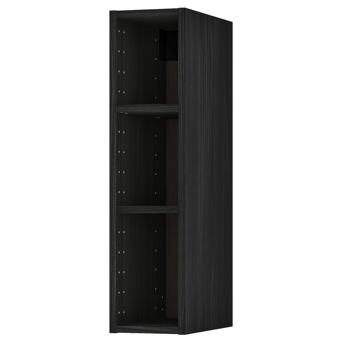 IKEA METOD МЕТОД Каркас навесного шкафа, имитация дерева черный, 20x37x80 см 60252113 | 602.521.13