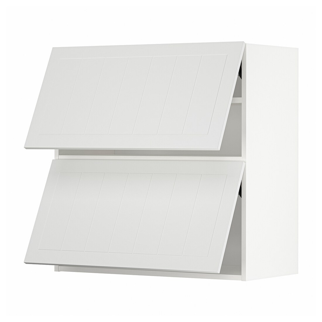 IKEA METOD МЕТОД Навесной горизонтальный шкаф / 2 двери, белый / Stensund белый, 80x80 см 69409256 | 694.092.56
