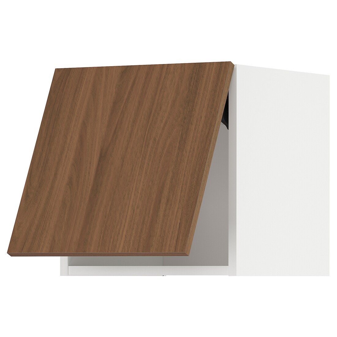 IKEA METOD Навесной горизонтальный шкаф, белый / Имитация коричневого ореха, 40x40 см 89519876 895.198.76