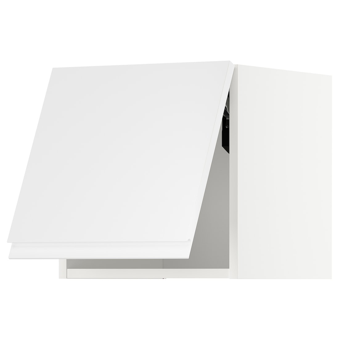 IKEA METOD МЕТОД Навесной горизонтальный шкаф, нажимной механизм, белый / Voxtorp глянцевый / белый, 40x40 см 59394415 | 593.944.15